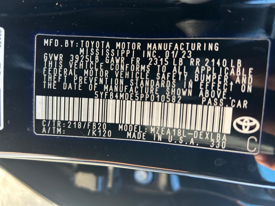 2023 Toyota Corolla LE
