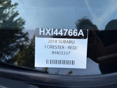 2018 Subaru Forester 2.5i (CVT)