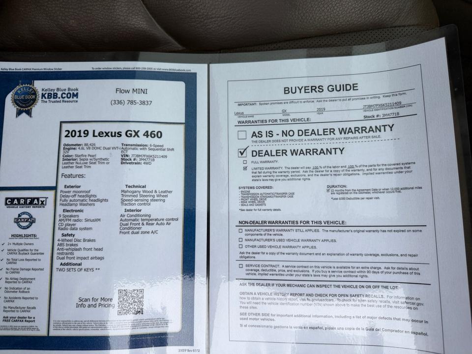 2019 Lexus GX 460 GX 460 Premium