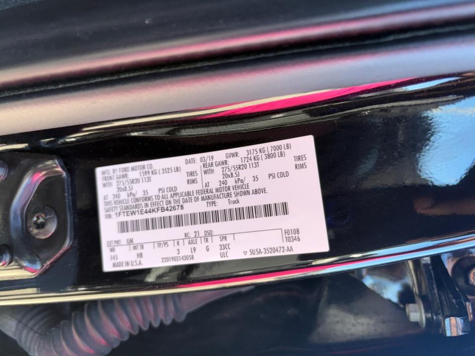 2019 Ford F-150 LARIAT