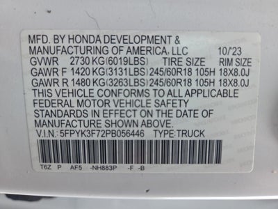 2023 Honda Ridgeline RTL-E