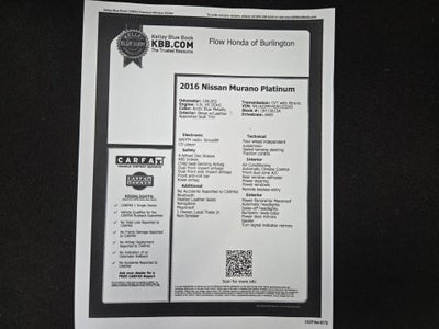 2016 Nissan Murano Platinum